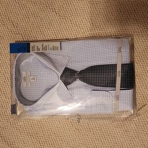 NWT Mens Croft & Barrow Dress Shirt & Tie